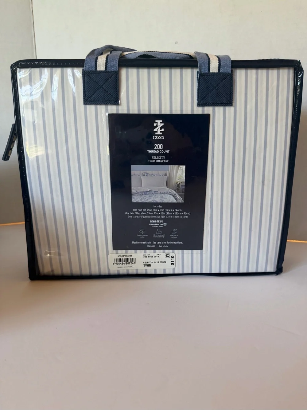 Izod Felicity Quilt and Sheet Set-Leaf Motif